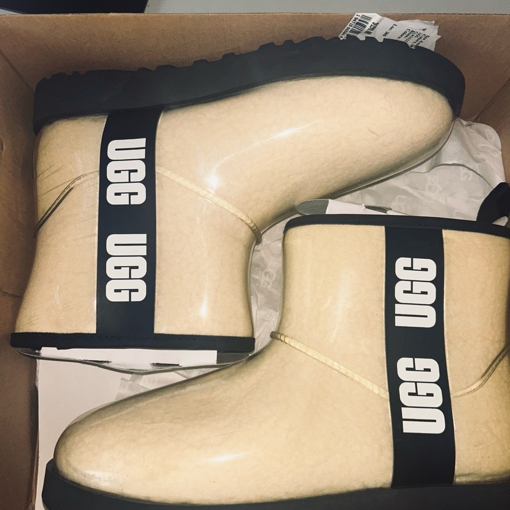 Classic clear mini rain boot ugg